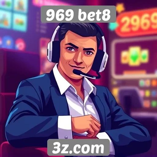 Suporte ao cliente no site 969 bet8